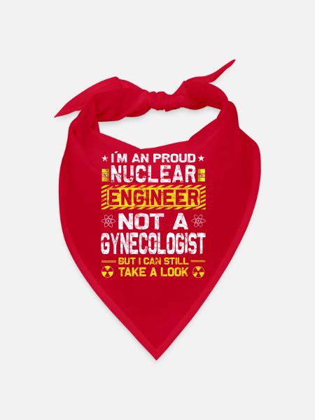 Kernkraft - Stolzer Nuklearingenieur - Bandana - Rot - Vorne