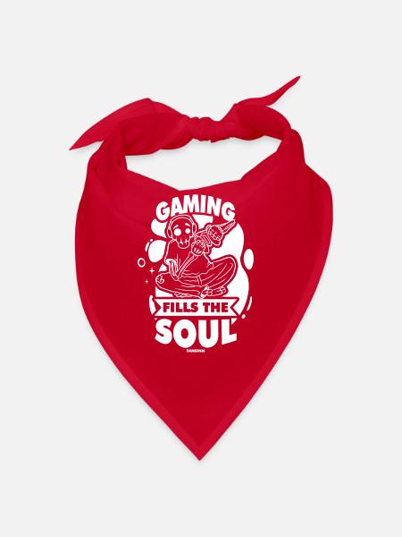 Game Nerd Spielkonsole Gaming zocken Gamepad - Bandana - Rot - Vorne