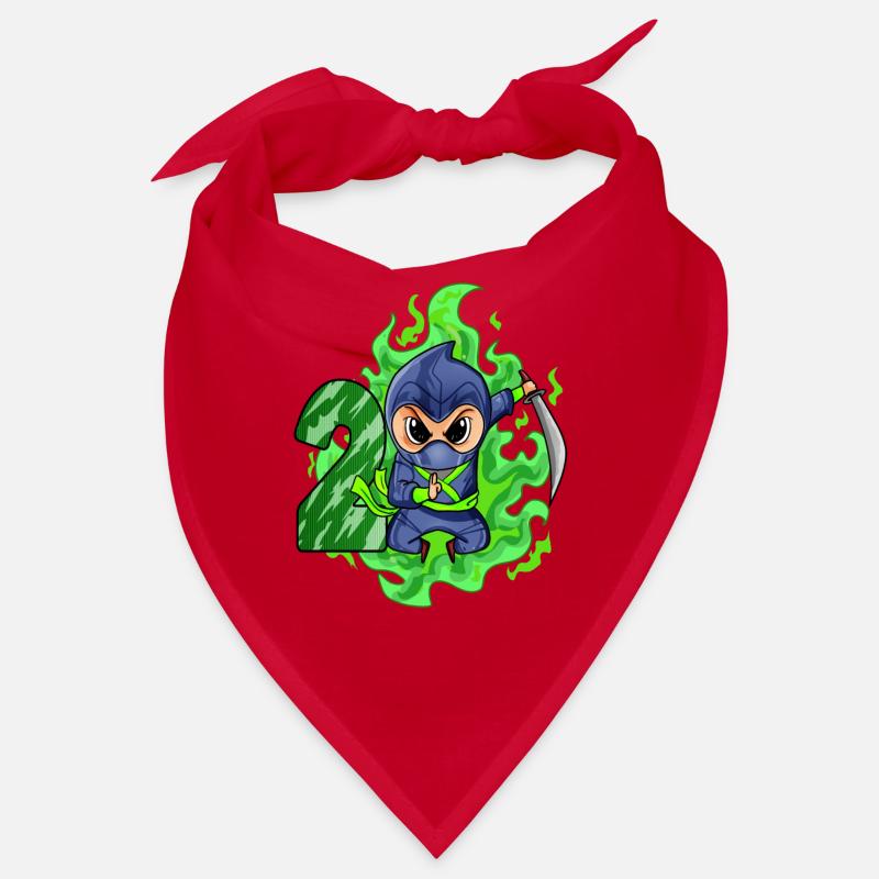 Junge 2 jährig 2. Geburtstag Junge Ninja Grün Bandana