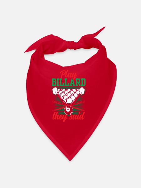 Billard Spielen Sie Sagten Spieler Pool Billiard - Bandana - Rot - Vorne