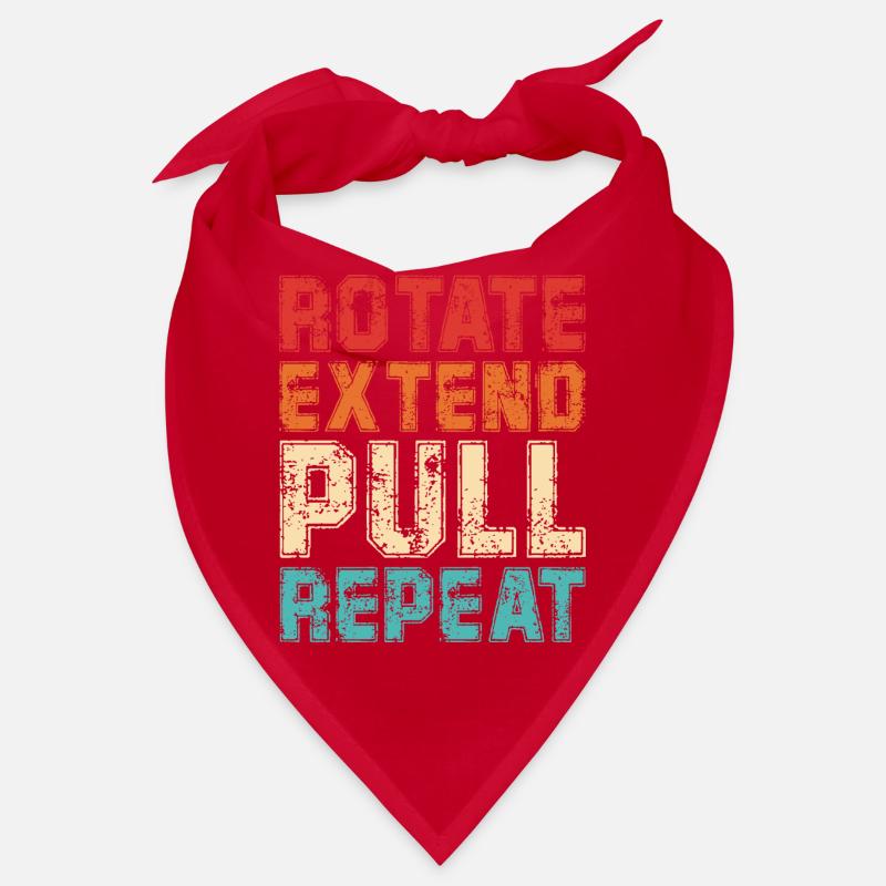 Rotate Extend Pull Repeat | Funny Rowing Quote Bandana