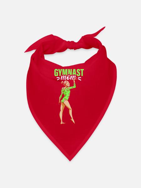 Gymnast Mama Gymnast Gymnastics Gymnastics Gymnastics - Bandana - red - Front