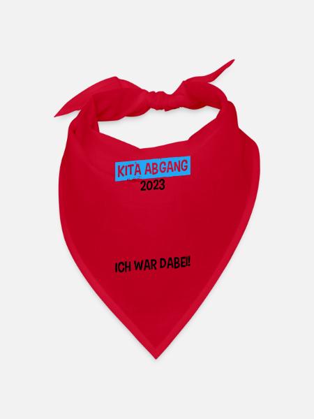 Kita Abgang Kita Abgänger 2023 - Bandana - Rot - Vorne