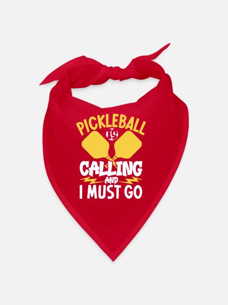 Pickleball Player Pickleball Paddle Pickleball - Bandana - red - Front