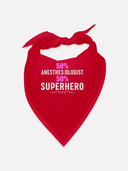 Anesthesia Nurse - Funny Anesthesia - Bandana - red - Front