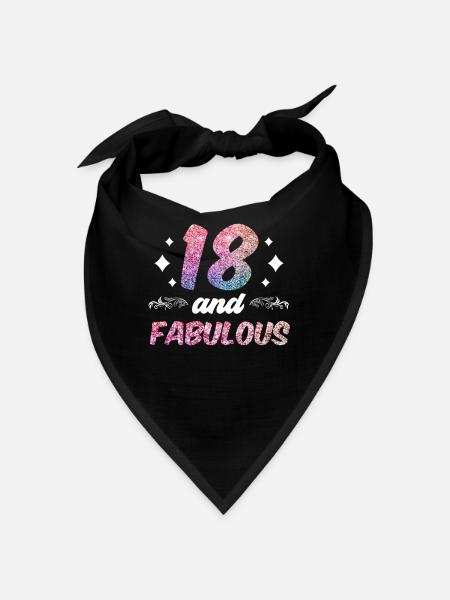 18 et fabuleuse fête dix-huit ans - Bandana - noir - Devant