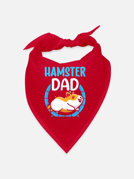 Hamster Papa Cute Pet Owner - Bandana - red - Front