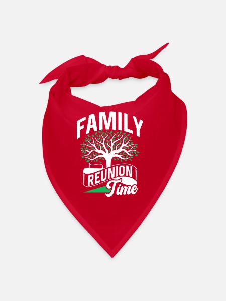 Familientreffen Team Familie Süß - Bandana - Rot - Vorne