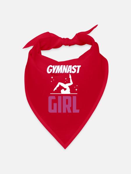 Gymnast Gymnast Girls Gymnastics Gymnastics - Bandana - red - Front