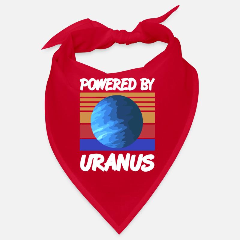 Powered By URANUS Retro Solar System Planet Bandana