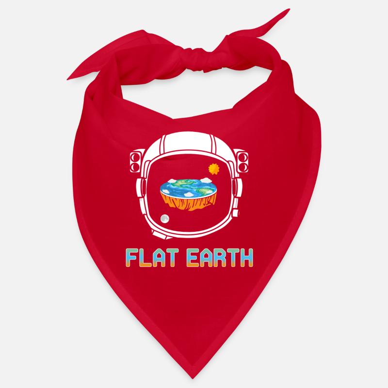 FLAT Earth Cool Astronaut Flat Earther Designs Bandana