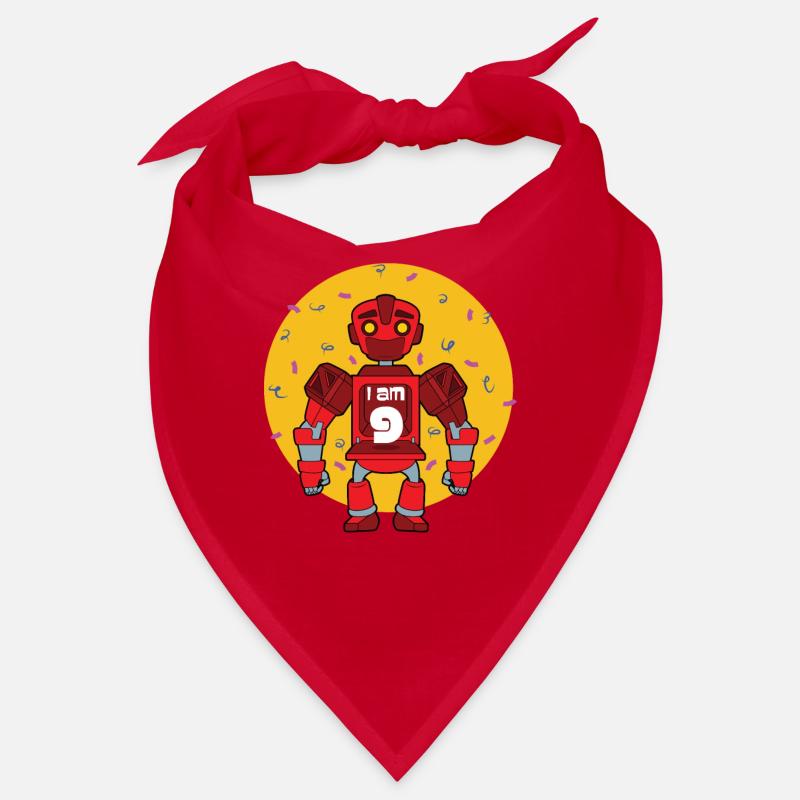 9. Geburtstag Roboter Bandana