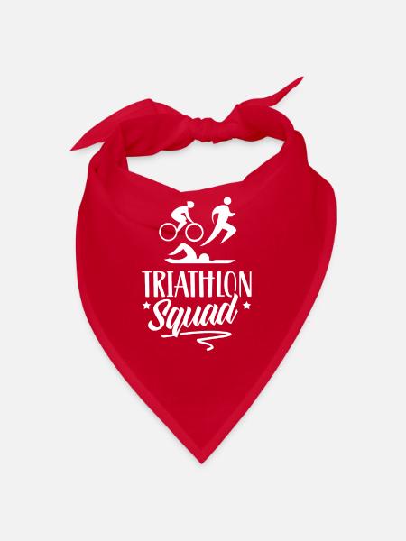 Triathlon Team Triathlons Triathletin Triathlet - Bandana - Rot - Vorne