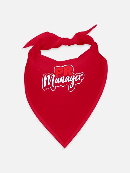 Pr Manager Profession Job Public Relations - Bandana - red - Front