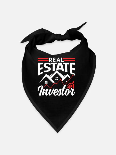 Immobilien Investor Immobilieninvestor Anleger - Bandana - Rot - Vorne