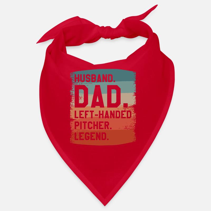 Ehemann Vater Linkshänder Pitcher Legende Baseball Bandana