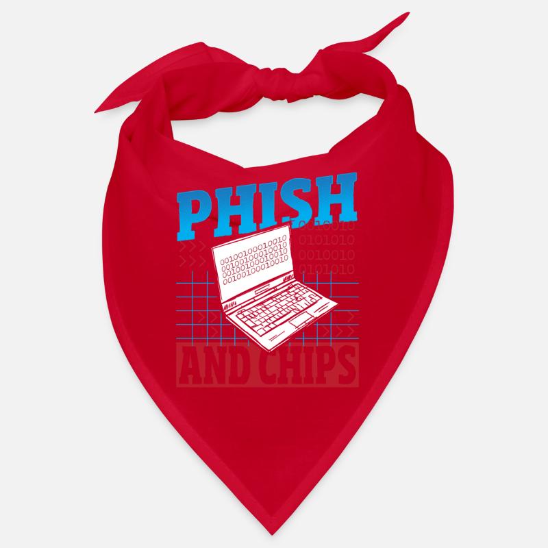 Phish and Chips Hacker Hacking Internet Network Bandana