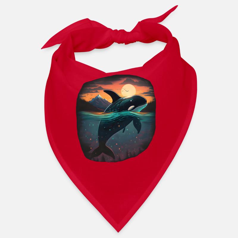 Observation colorée des orques Observation des orques Bandana