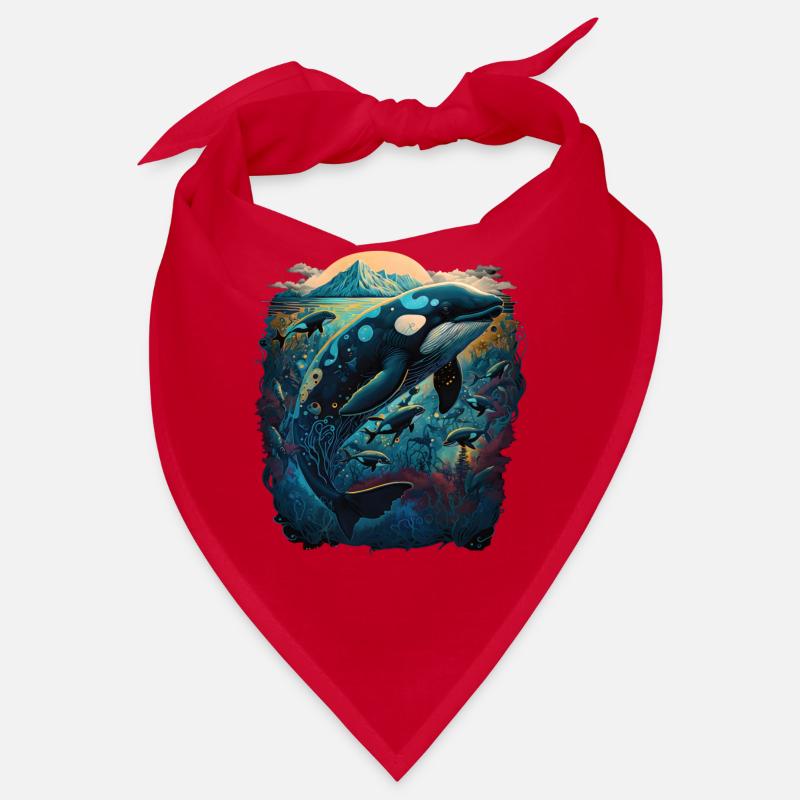 Observation colorée des orques Observation des orques Bandana