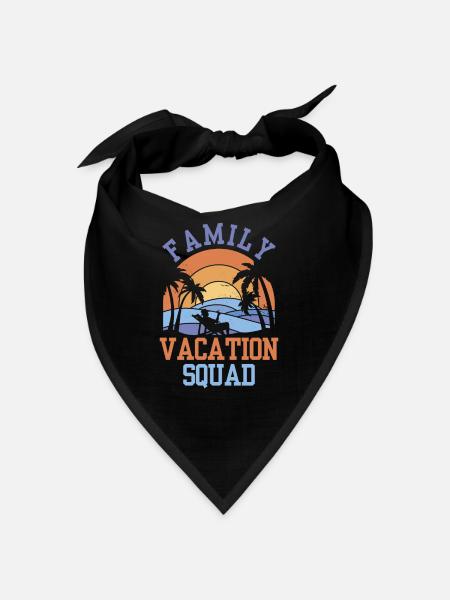 Family Holidays Squad Family Family Holidays - Bandana - red - Front
