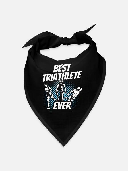 Bester Triathlet Aller Zeiten Triathlon Triathlons - Bandana - Schwarz - Vorne