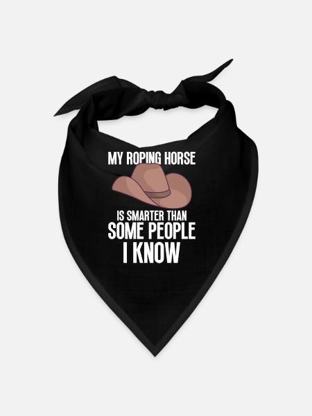 Cowboy Barn Bull Rider Rodeo Country Western - Bandana - noir - Devant