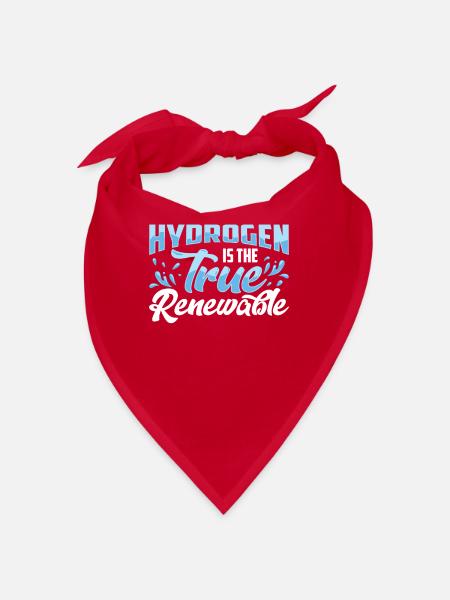 L’hydrogène est la véritable énergie renouvelable - Bandana - rouge - Devant