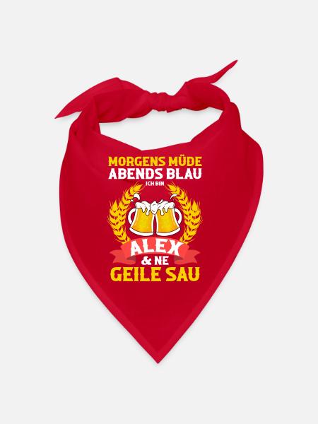 Alex - Bandana - Rot - Vorne