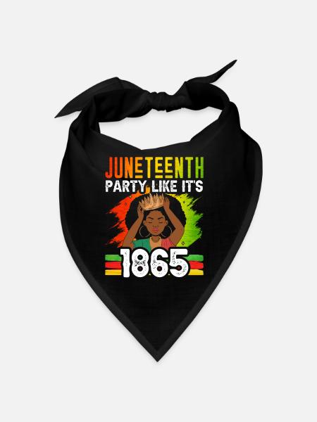 Juneteenth celebrate as in 1865 Africa Black - Bandana - red - Front