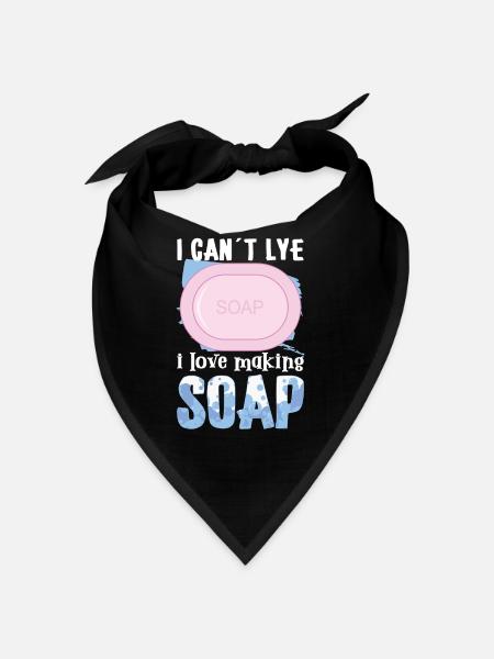 Seifenherstellung Seifenblasen Bubble Badezimmer - Bandana - Schwarz - Vorne