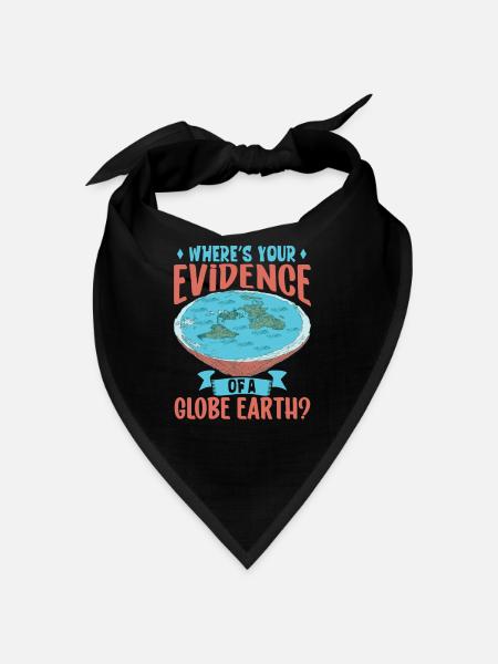 Flat Earth Theory Flat Earth Army Earth - Bandana - Rot - Vorne