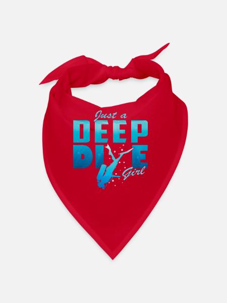Plongée profonde Freedive DeepDive - Bandana - rouge - Devant
