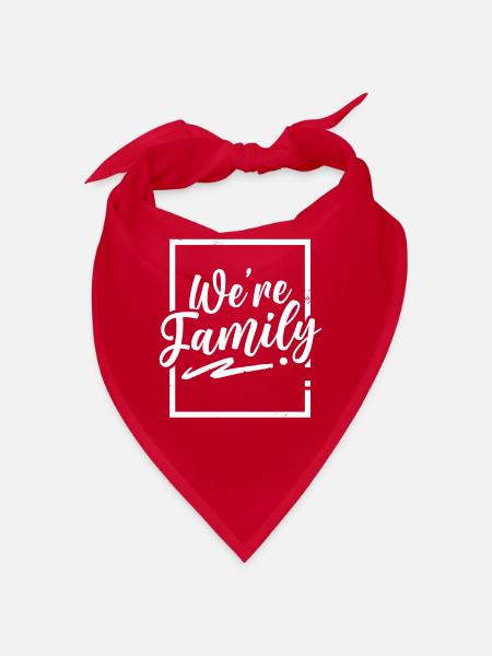 Wir Sind Eine Familie Familientreffen Verwandte - Bandana - Rot - Vorne