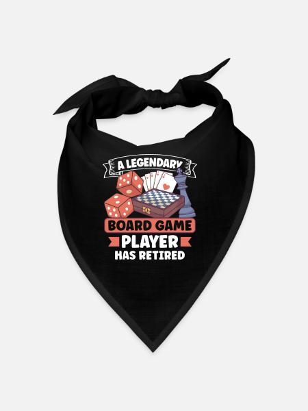 Wine Board Games Chess Board Game Player Gambling - Bandana - red - Front