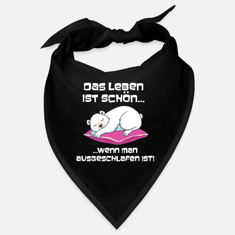 Ausgeschlafen Eisbär Schlafen Bandana