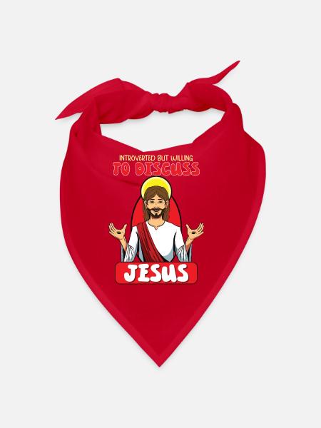 Jésus Christianisme Dieu Prière Pasteur - Bandana - rouge - Devant
