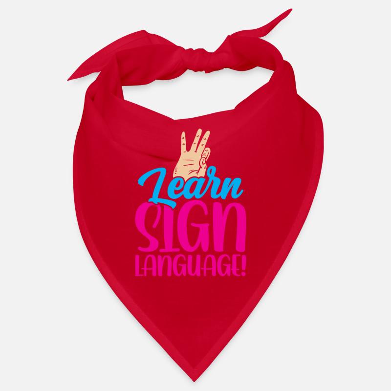 Gebärdensprache Lernen Awareness Gebärden Gestik Bandana
