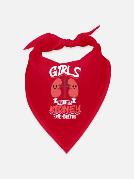 Kidney Transplant Kidney Donor Kidney Disease - Bandana - red - Front