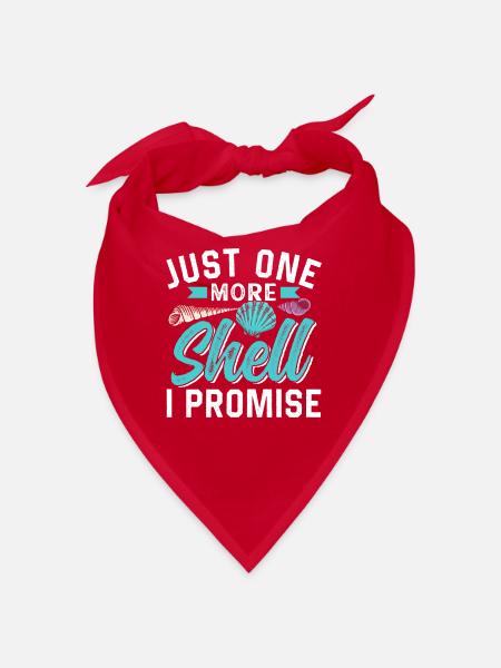 Only one more mussel promised Collect mussels - Bandana - red - Front