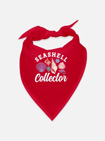 Shell collectors Mussel collectors collect mussels - Bandana - red - Front