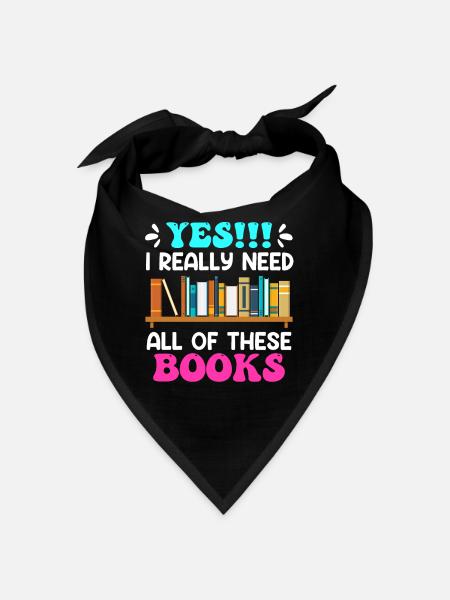 J’ai vraiment besoin de tous ces amoureux des livres - Bandana - noir - Devant