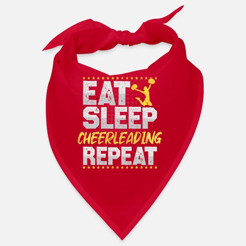 Cheerleading Eat Sleep Repeat Pompon Cheerleading Bandana