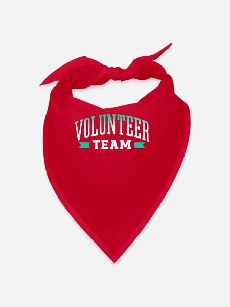 Volunteer Team Profession Volunteer Volunteer - Bandana - red - Front