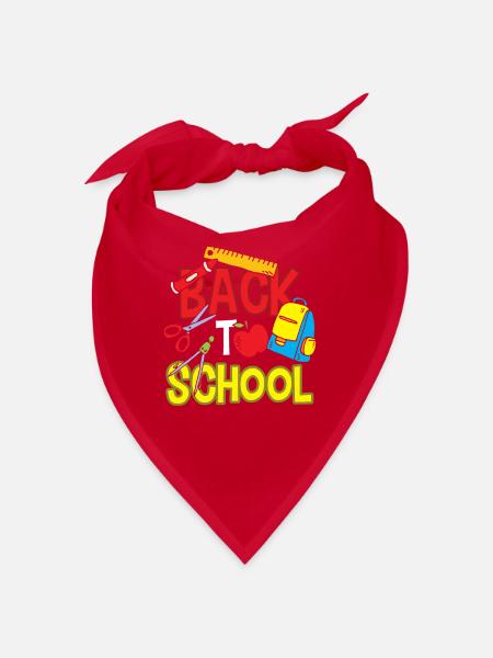 Back to School Back to School Teachers Back to School - Bandana - red - Front