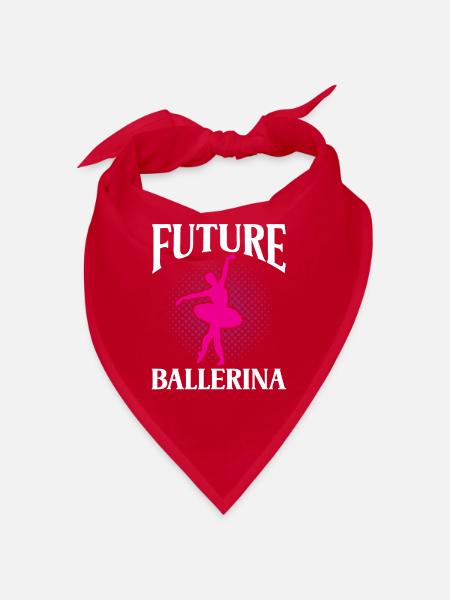 Zukünftige Ballerina Hobby Ballett Balletttänzer - Bandana - Rot - Vorne