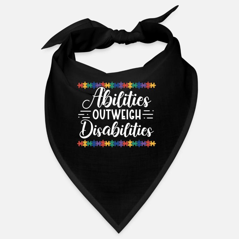 Autism awareness - abilities predominate Bandana