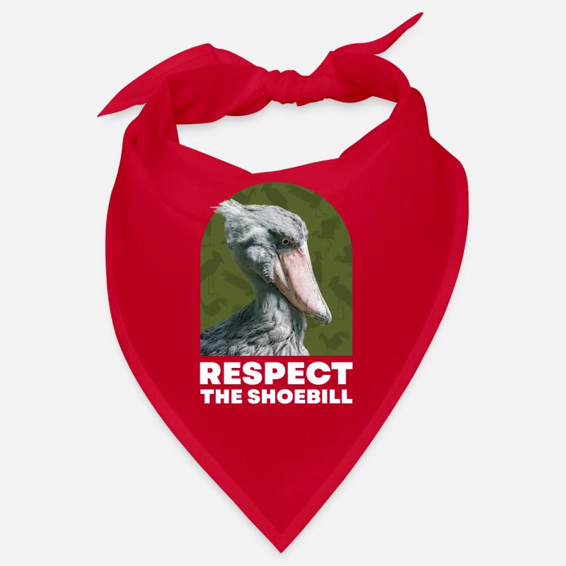 Respect the Shoebill Schuhschnabel Vogel Bandana