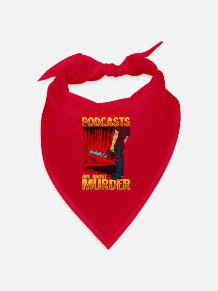 True Crime Murder Spy Crime Intérêt Idée cadeau - Bandana - rouge - Devant