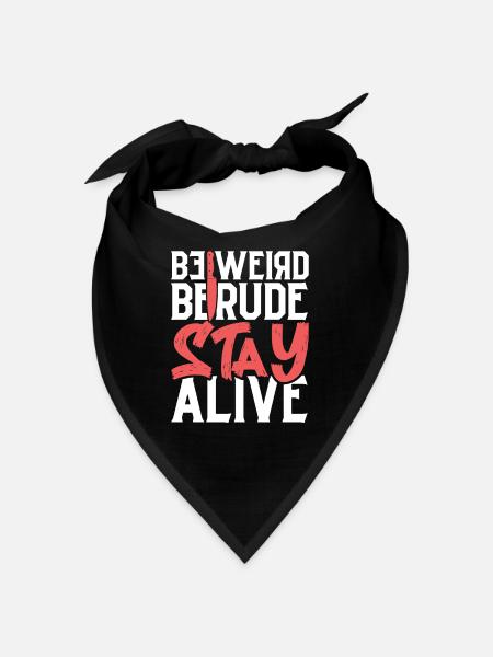 True Crime Murder Spy Crime Intérêt Idée cadeau - Bandana - noir - Devant