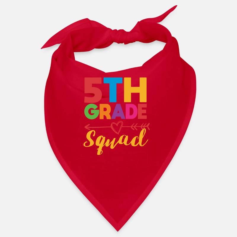 5th Grade Squad Teacher Fifth Student Team Back Bandana